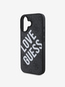 Guess Guess PU Leather 4G Big Love Logo MagSafe Zadní Kryt pro iPhone 16 Black