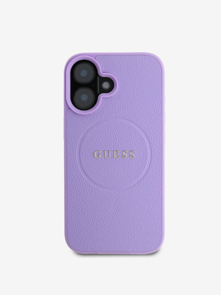 Guess Guess PU Grained Classic Logo MagSafe Zadní Kryt pro iPhone 16 Plus Purple