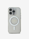 Guess Guess IML Rhinestones Ring MagSafe Zadní Kryt pro iPhone 16 Pro White