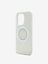 Guess Guess IML Rhinestones Ring MagSafe Zadní Kryt pro iPhone 16 Pro White