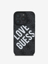 Guess Guess PU Leather 4G Big Love Logo MagSafe Zadní Kryt pro iPhone 16 Pro Max Black
