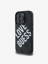 Guess Guess PU Leather 4G Big Love Logo MagSafe Zadní Kryt pro iPhone 16 Pro Max Black