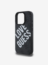 Guess Guess PU Leather 4G Big Love Logo MagSafe Zadní Kryt pro iPhone 16 Pro Max Black