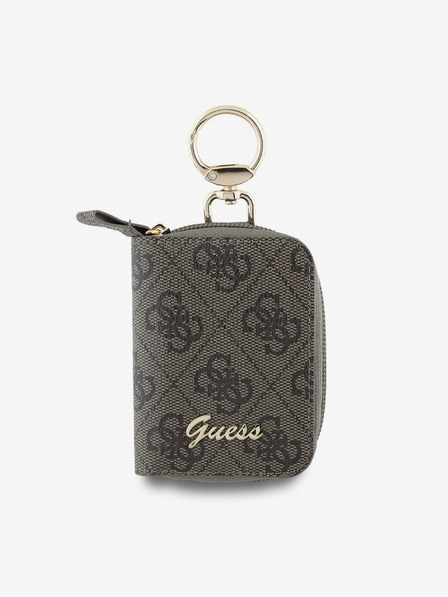 Guess Guess PU 4G Script Logo Klíčenka Brown