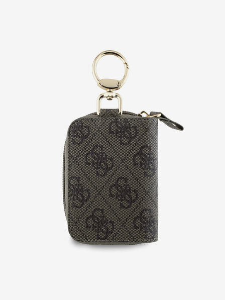 Guess Guess PU 4G Script Logo Klíčenka Brown