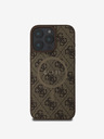 Guess Guess PU Leather 4G Colored Ring MagSafe Zadní Kryt pro iPhone 16 Pro Brown