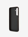 Guess Guess PU 4G Metal Logo Zadní Kryt pro Samsung Galaxy S24 FE Brown