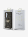 Guess Guess PU 4G Metal Logo Zadní Kryt pro Samsung Galaxy S24 FE Brown