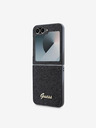Guess Guess PC/TPU Glitter Flakes Metal Logo Zadní Kryt pro Samsung Galaxy Z Flip 6 Black