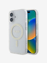 Guess Guess IML Glitter Ring MagSafe Zadní Kryt pro iPhone 16 Plus Transparent