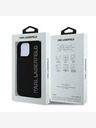 Karl Lagerfeld Karl Lagerfeld 3D Rubber Glitter Logo Zadní Kryt pro iPhone 16 Pro Black