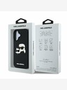 Karl Lagerfeld Karl Lagerfeld 3D Rubber Double Heads Zadní Kryt pro iPhone 16 Black