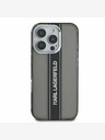 Karl Lagerfeld Karl Lagerfeld IML Stripe Logo Zadní Kryt pro iPhone 16 Pro Max Black