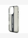 Karl Lagerfeld Karl Lagerfeld IML Stripe Logo Zadní Kryt pro iPhone 16 Pro Max Black