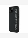 Karl Lagerfeld Karl Lagerfeld 3D Rubber Glitter Logo Zadní Kryt pro iPhone 14 Black
