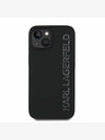 Karl Lagerfeld Karl Lagerfeld 3D Rubber Glitter Logo Zadní Kryt pro iPhone 14 Black