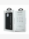 Karl Lagerfeld Karl Lagerfeld 3D Rubber Glitter Logo Zadní Kryt pro iPhone 14 Black