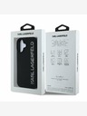 Karl Lagerfeld Karl Lagerfeld 3D Rubber Glitter Logo Zadní Kryt pro iPhone 16 Black
