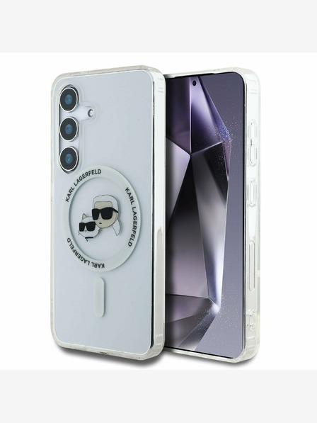Karl Lagerfeld Karl Lagerfeld IML K&CH Heads MagSafe Zadní Kryt pro Samsung Galaxy S25 Transparent