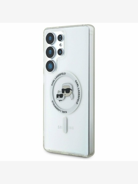 Karl Lagerfeld Karl Lagerfeld IML K&CH Heads MagSafe Zadní Kryt pro Samsung Galaxy S25 Ultra Transparent