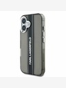 Karl Lagerfeld Karl Lagerfeld IML Stripe Logo Zadní Kryt pro iPhone 16 Black