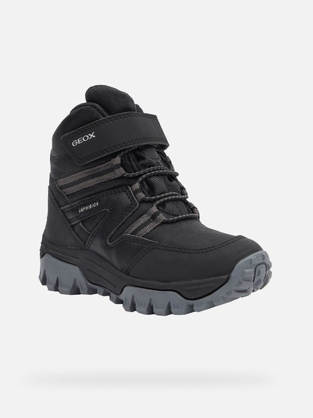Geox Černá chlapecká kontíková obuv Geox Himalaya  B Abx