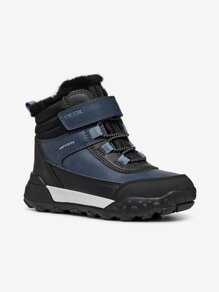 Geox Modrá chlapecká kotníková obuv Geox Trekkyup Abx Junior