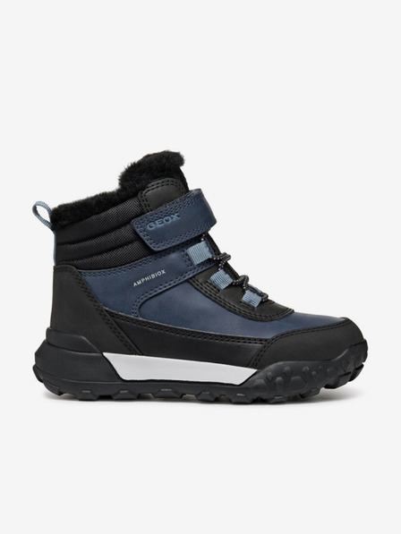 Geox Modrá chlapecká kotníková obuv Geox Trekkyup Abx Junior