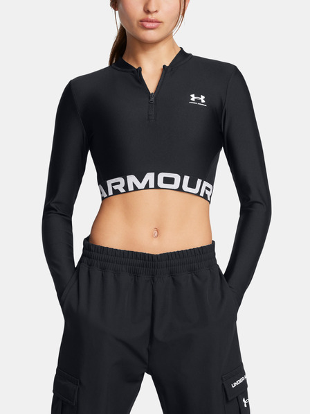 Under Armour Dámské tričko Under Armour HeatGear Rib 1/4 Zip LS