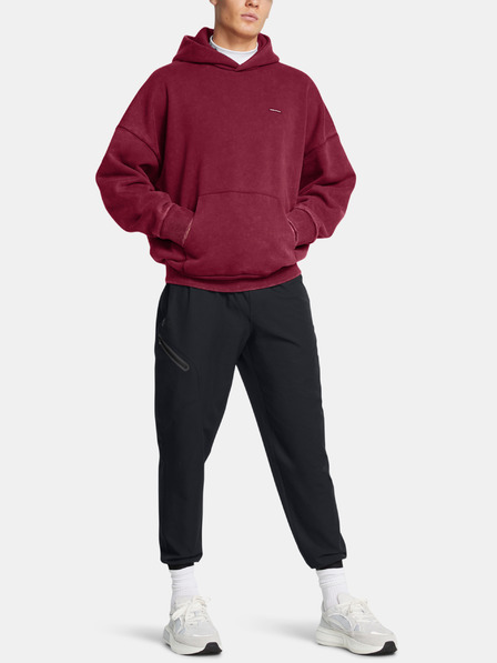 Under Armour Pánská mikina Under Armour UA Icon HWT Flc Wash OS Hood-RED