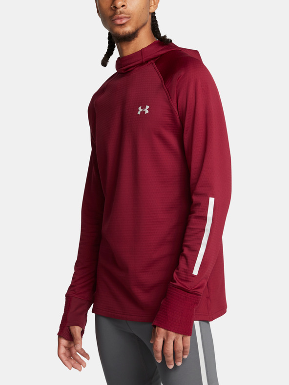 Under Armour Pánská mikina Under Armour UA LAUNCH ELITE CW HOODY-RED