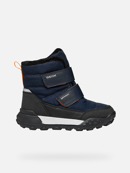Geox Tmavě modrá chlapecká zimní obuv Geox Trekkyup  B Abx