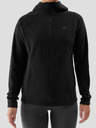 4F Dámská fleece mikina na zip regular s kapucí 4F