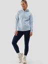 4F Dámská fleece mikina na zip s kapucí regular 4F