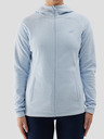 4F Dámská fleece mikina na zip s kapucí regular 4F