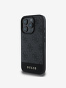 Guess Guess PU 4G Stripe Zadní Kryt pro iPhone 16 Pro Max Grey