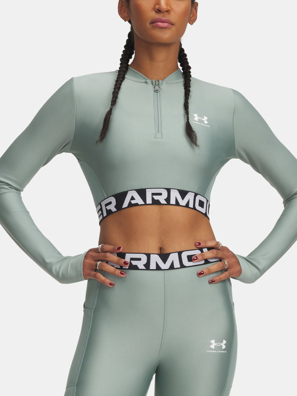 Under Armour Dámské tričko Under Armour HeatGear Rib 1/4 Zip LS