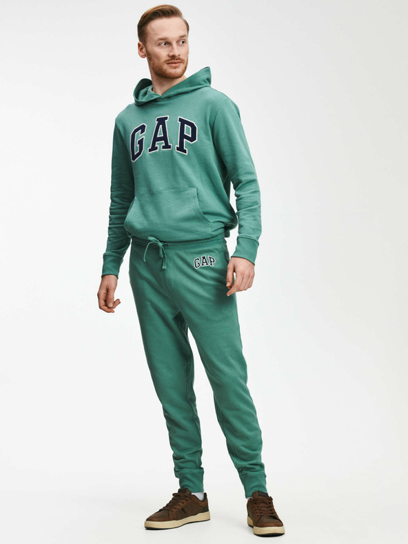GAP Zelené pánské tepláky jogger s logem GAP