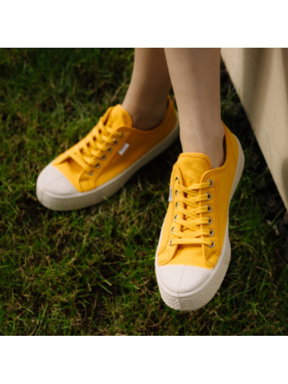 Vasky Pánské plátěné tenisky / botasky žluté Vasky Kanvasky Yellow