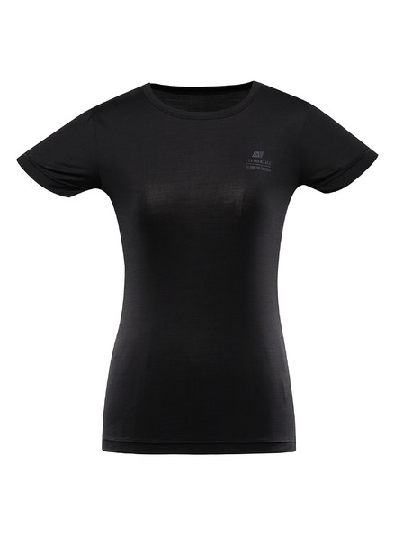 ALPINE PRO Dámské rychloschnoucí triko s cool dry ALPINE PRO BASIKA černé