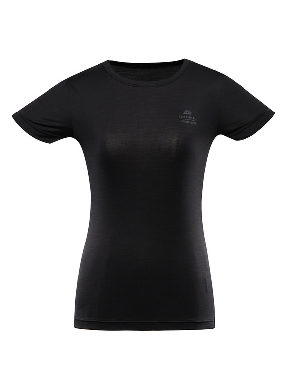 ALPINE PRO Dámské rychloschnoucí triko s cool dry ALPINE PRO BASIKA černé