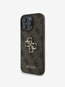 Guess Guess PU 4G Metal Logo Zadní Kryt pro iPhone 16 Pro Max Brown