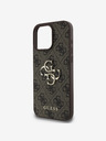 Guess Guess PU 4G Metal Logo Zadní Kryt pro iPhone 16 Pro Max Brown