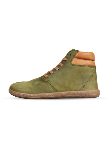 Vasky Dámské kožené barefoot zelené Vasky Terry High Green