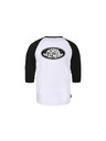 Horsefeathers Triko Dynamo Raglan - white/black HORSEFEATHERS