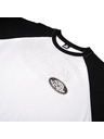Horsefeathers Triko Dynamo Raglan - white/black HORSEFEATHERS
