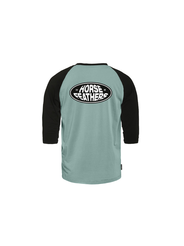 Horsefeathers Triko Dynamo Raglan - blue haze/black HORSEFEATHERS