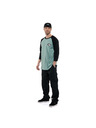 Horsefeathers Triko Dynamo Raglan - blue haze/black HORSEFEATHERS