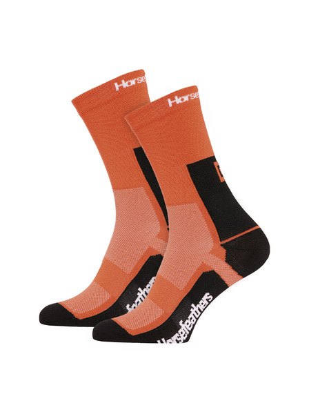Horsefeathers Technické funkční ponožky Cadence Long - burnt orange HORSEFEATHERS