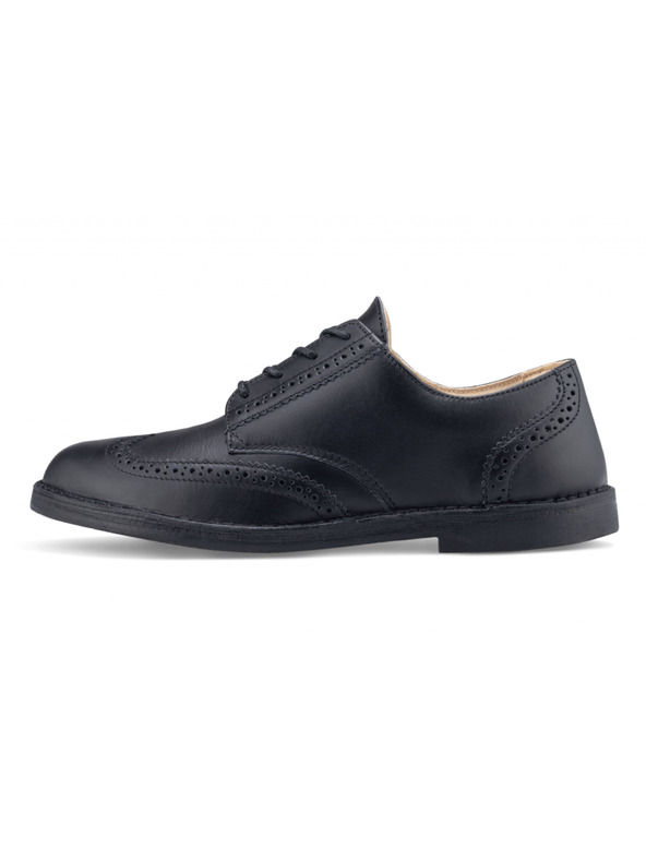 Vasky Pánské černé kožené polobotky - jarní / podzimní boty, obuv Vasky Brogue Low Noir